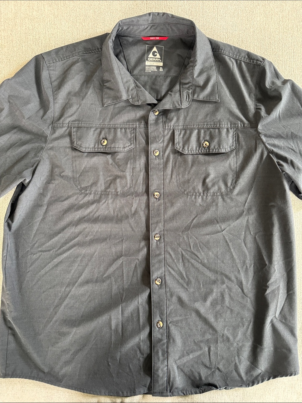Gerry Weber Charcoal Button-Front Lightweight Shirt Jacket